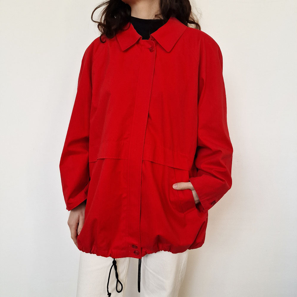 Burberry Red Cotton Bomber Jacket - UK 12-14 – VOUT