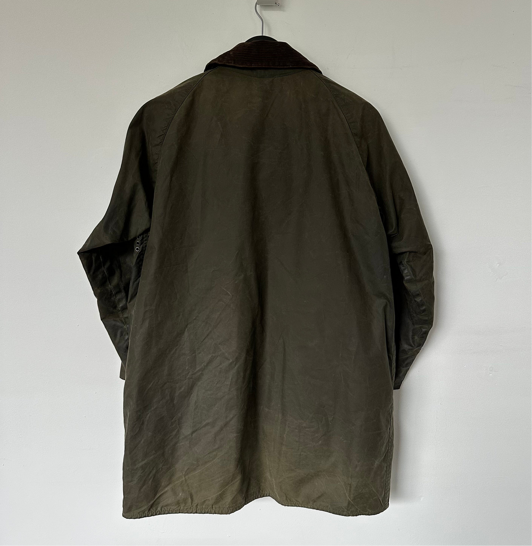 Barbour A295 Vintage Olive Waxed Cotton Wax Jacket - M