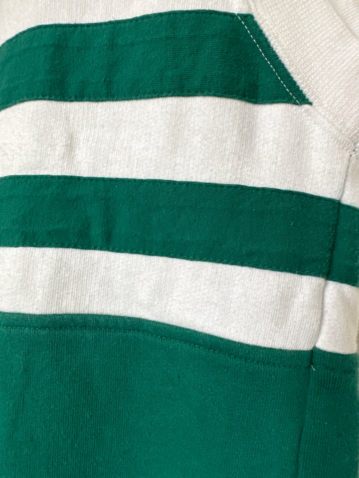 Lacoste jersey green white stripe tennis vest - XL
