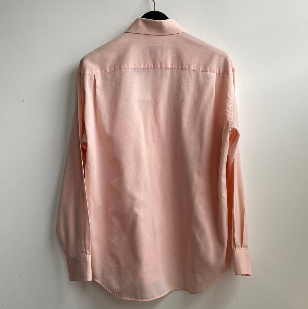 Orange Check Cotton blend Shirt - XL