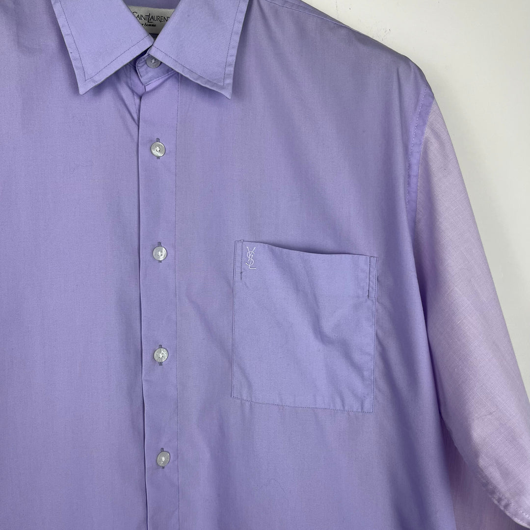 RE/WORK YSL Lilac Tonal Cotton Shirt - L [No.7]