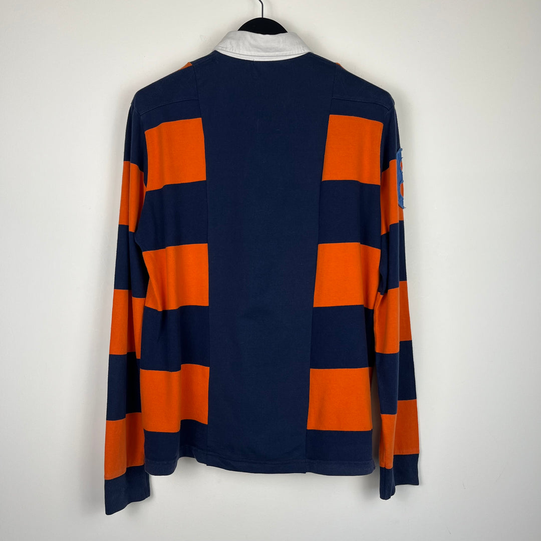 RE/WORK Cotton Navy Orange Stripe Rugby Shirt - M [No.3]