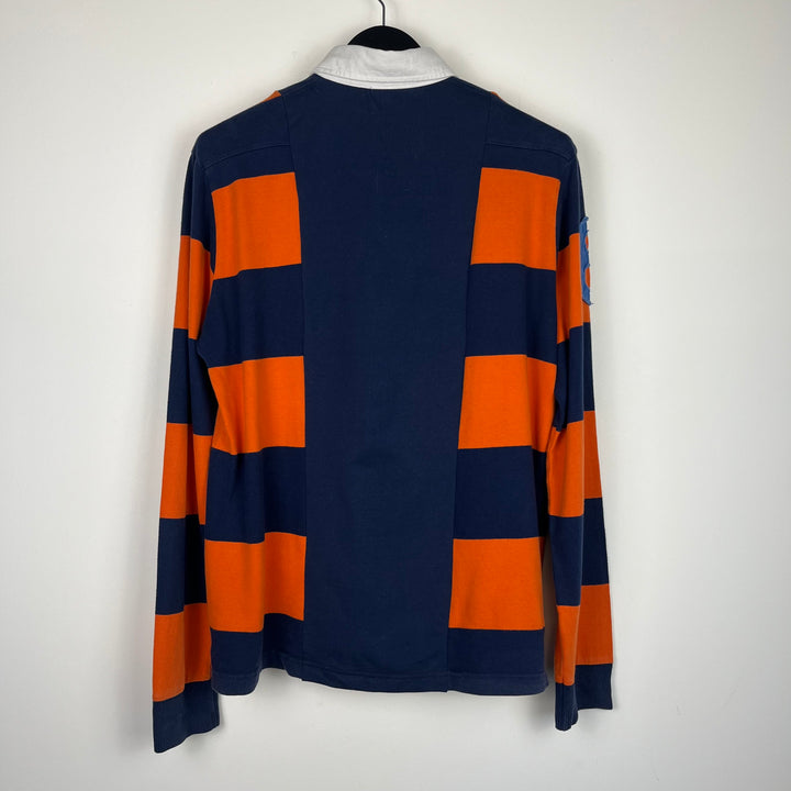 RE/WORK Cotton Navy Orange Stripe Rugby Shirt - M [No.3]