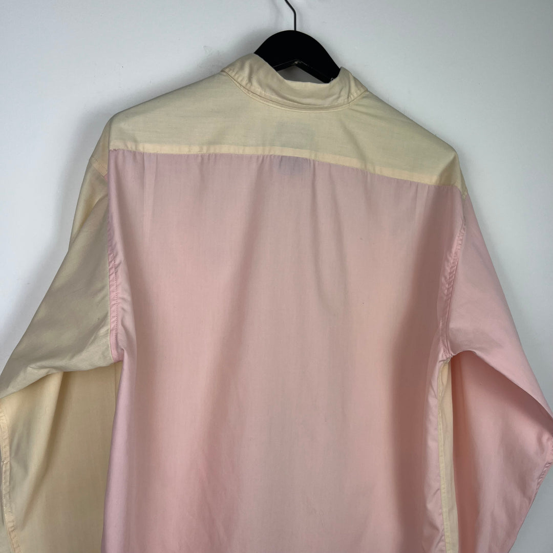 RE/WORK YSL cream and pink contrast Cotton Shirt - XL [No.9]