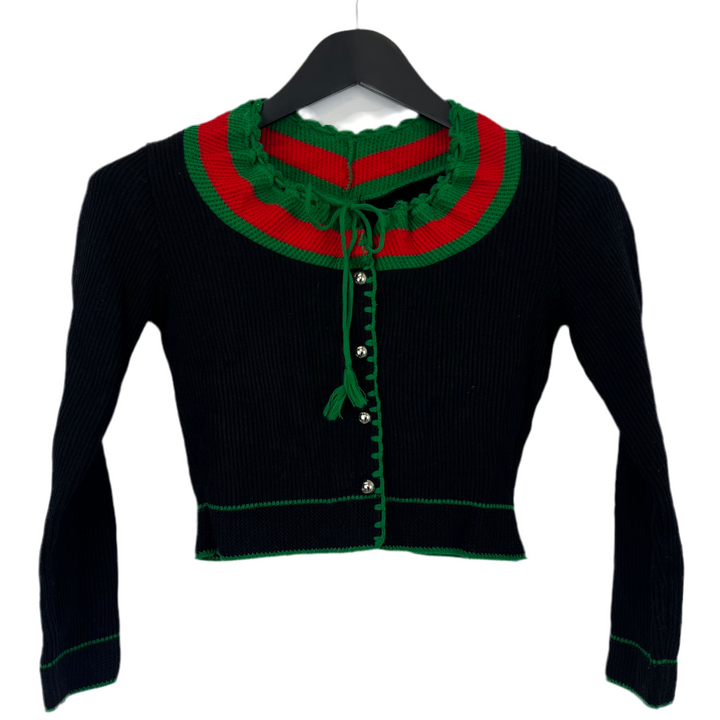 Black Austrian knit cardigan - S