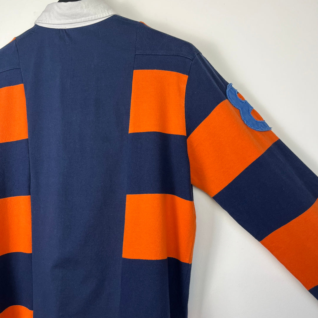 RE/WORK Cotton Navy Orange Stripe Rugby Shirt - M [No.3]