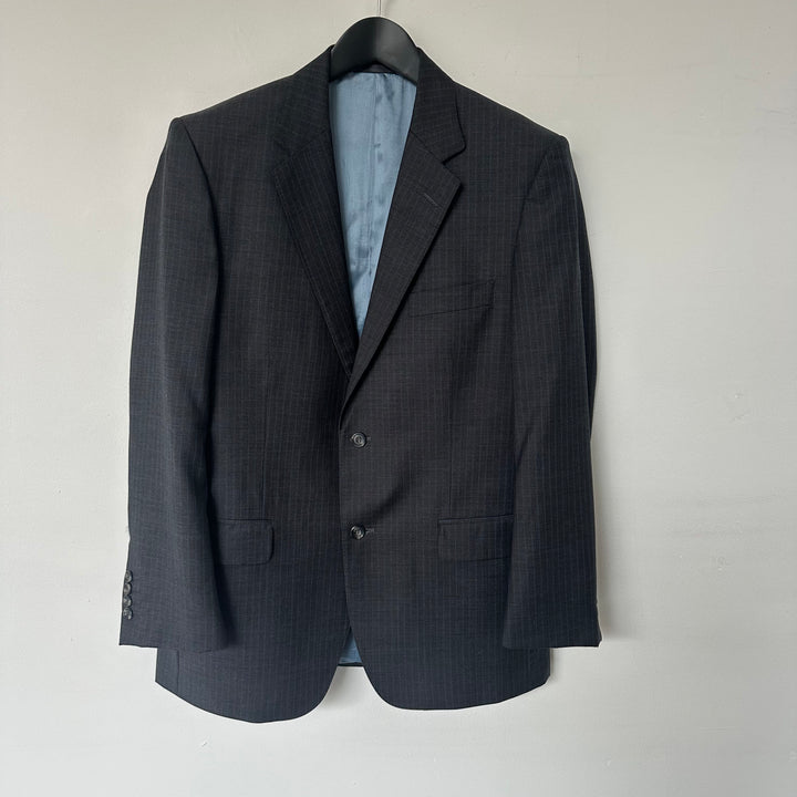 Aquascutum Grey Pinstripe Wool Suit - UK12/14