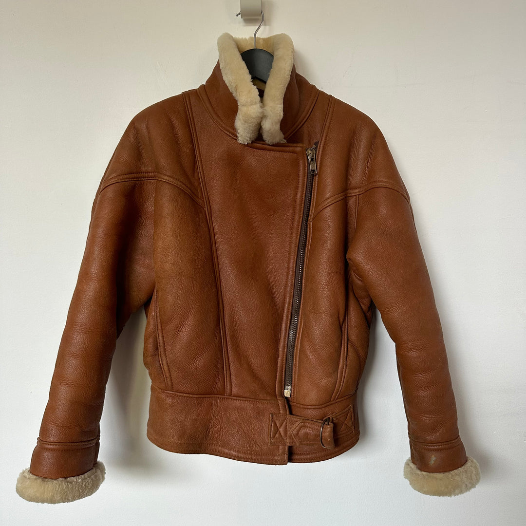 Real shearling Aviator jacket - UK6/8