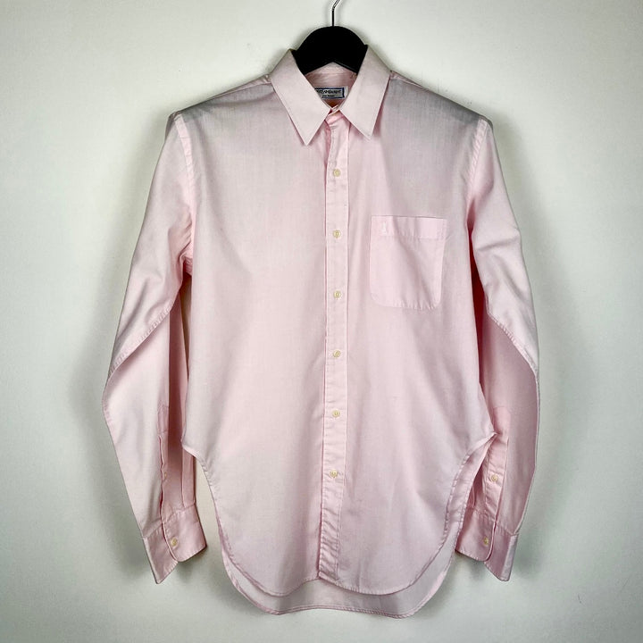 RE/WORK YSL Pink Curved Hem Cotton Shirt - M [No.11]