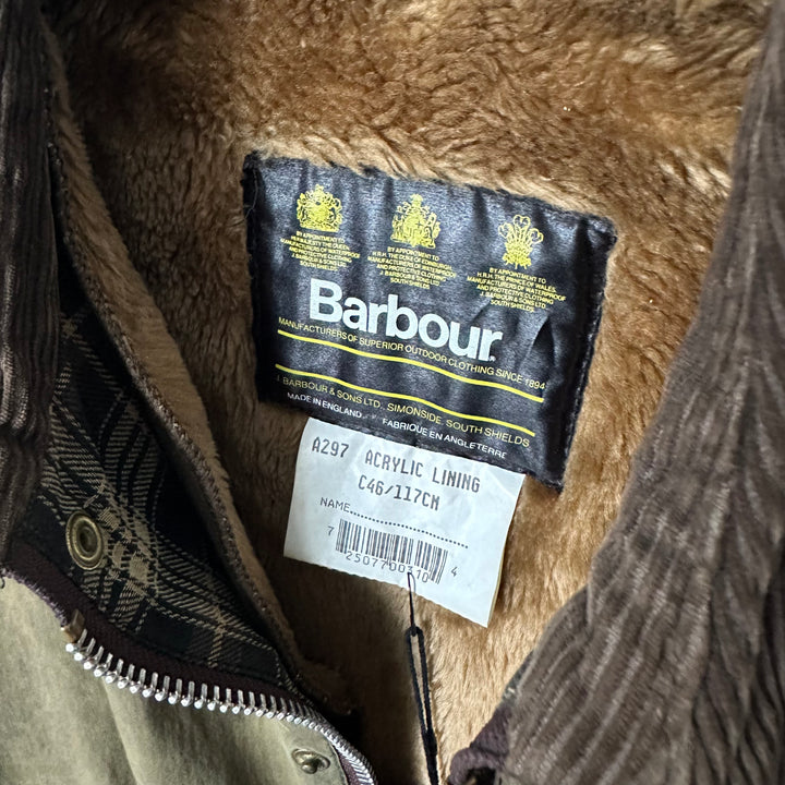 Barbour A297 Green Waxed Jacket - L