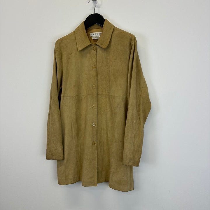 Jaeger Soft Suede Beige Shirt / Jacket - S