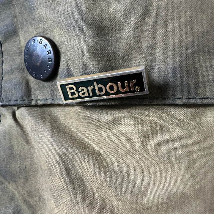 Barbour A297 Green Waxed Jacket - L