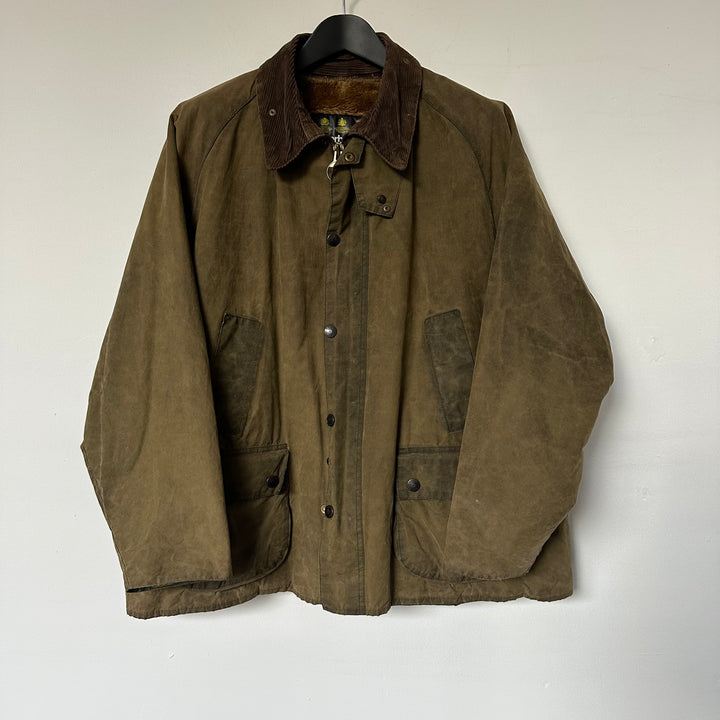 Barbour A297 Green Waxed Jacket - L