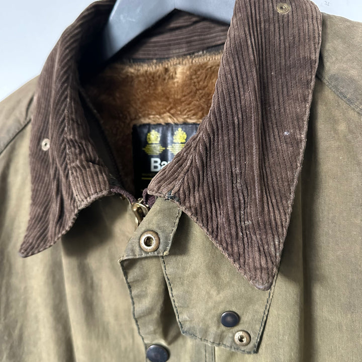 Barbour A297 Green Waxed Jacket - L