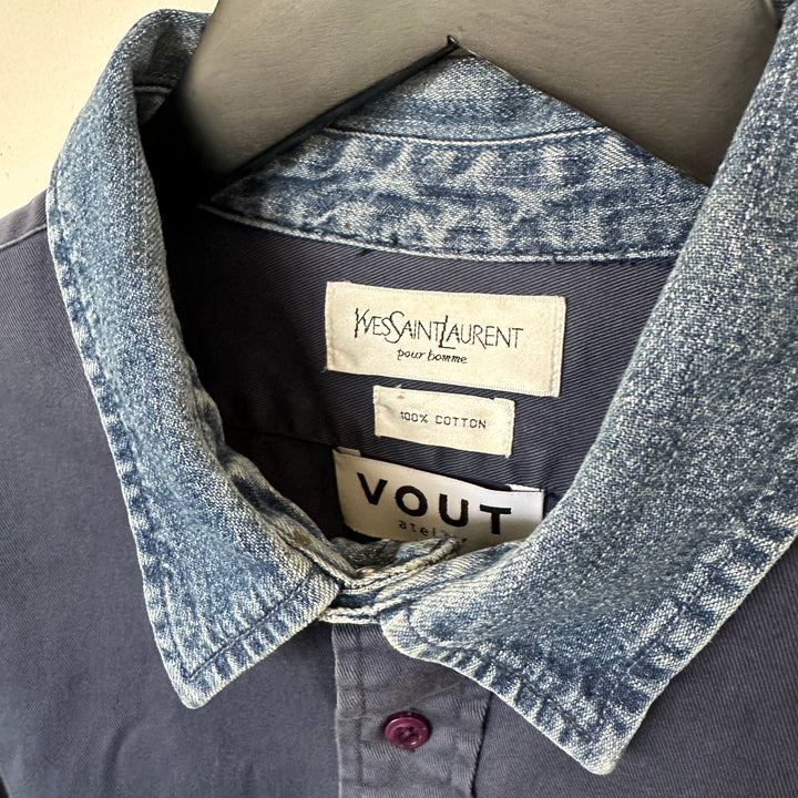 RE/WORK YSL denim/Navy Cotton Shirt - XL [No.3]