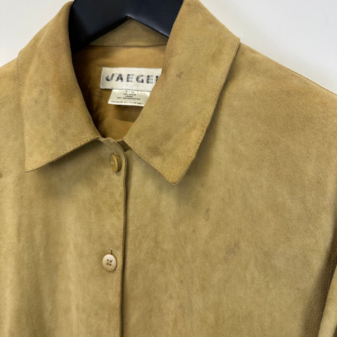 Jaeger Soft Suede Beige Shirt / Jacket - S