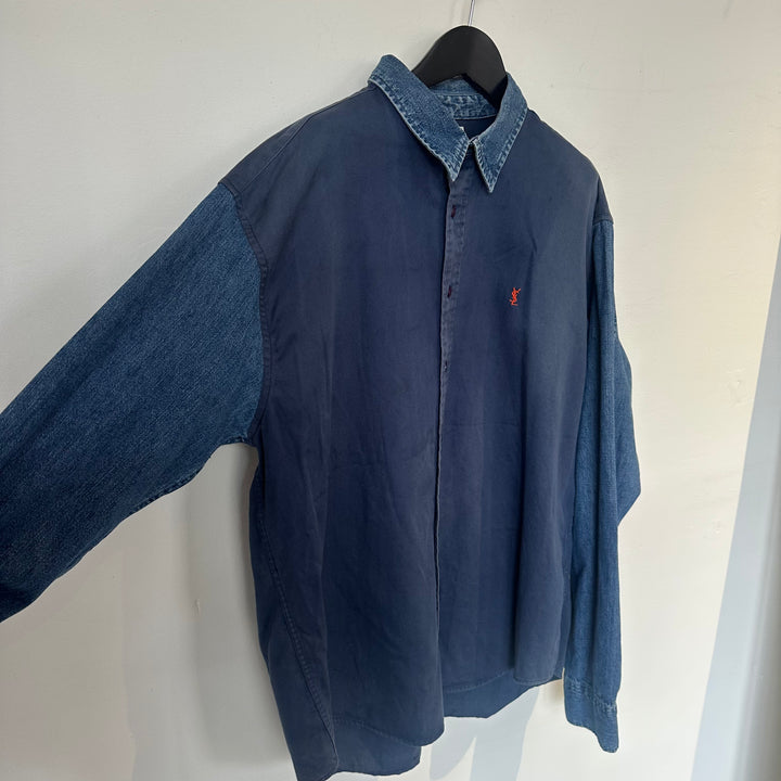 RE/WORK YSL denim/Navy Cotton Shirt - XL [No.3]