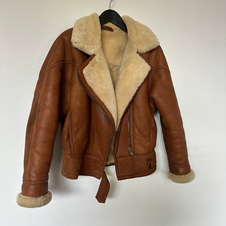 Real shearling Aviator jacket - UK6/8