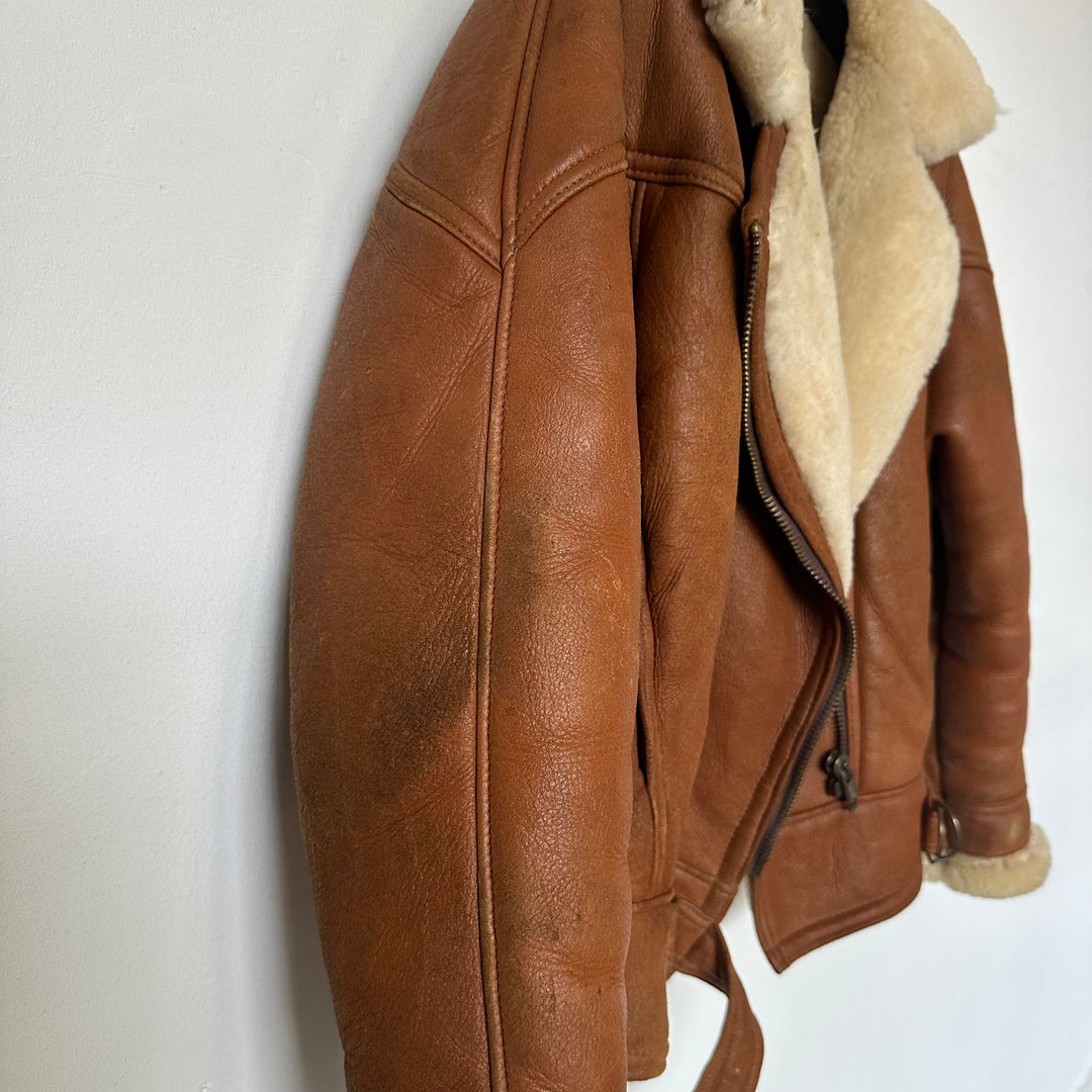 Real shearling Aviator jacket - UK6/8