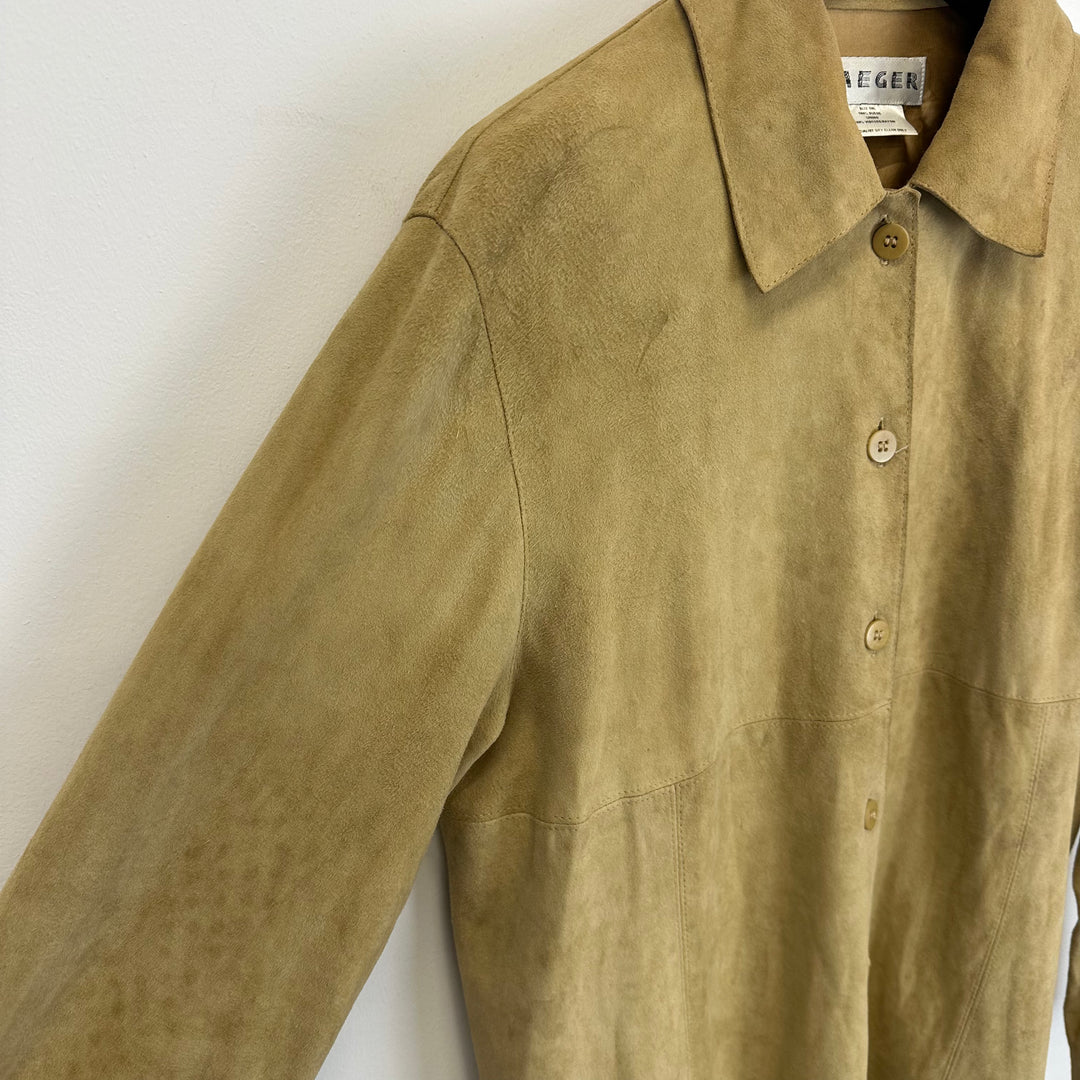 Jaeger Soft Suede Beige Shirt / Jacket - S