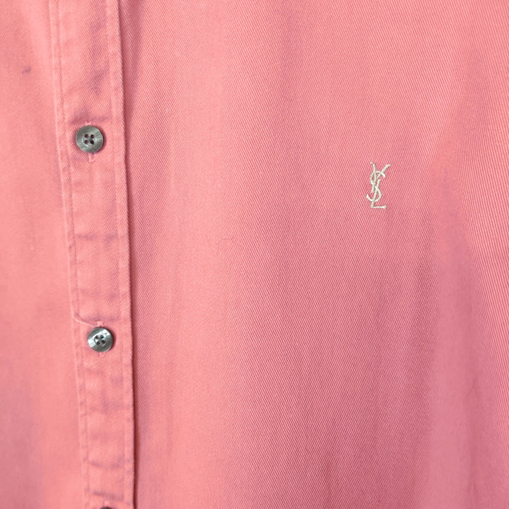 YSL Rusty Pink Twill Cotton Shirt - XXL