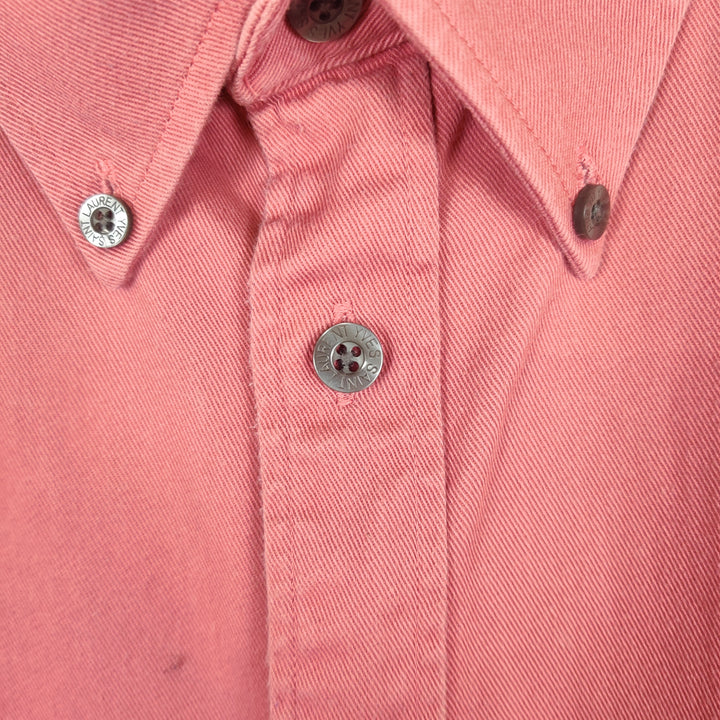 YSL Rusty Pink Twill Cotton Shirt - XXL