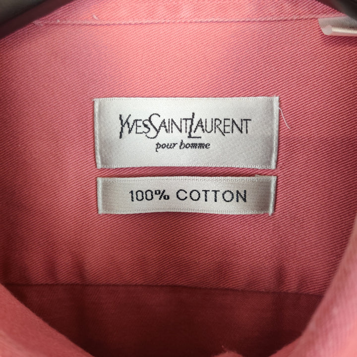 YSL Rusty Pink Twill Cotton Shirt - XXL