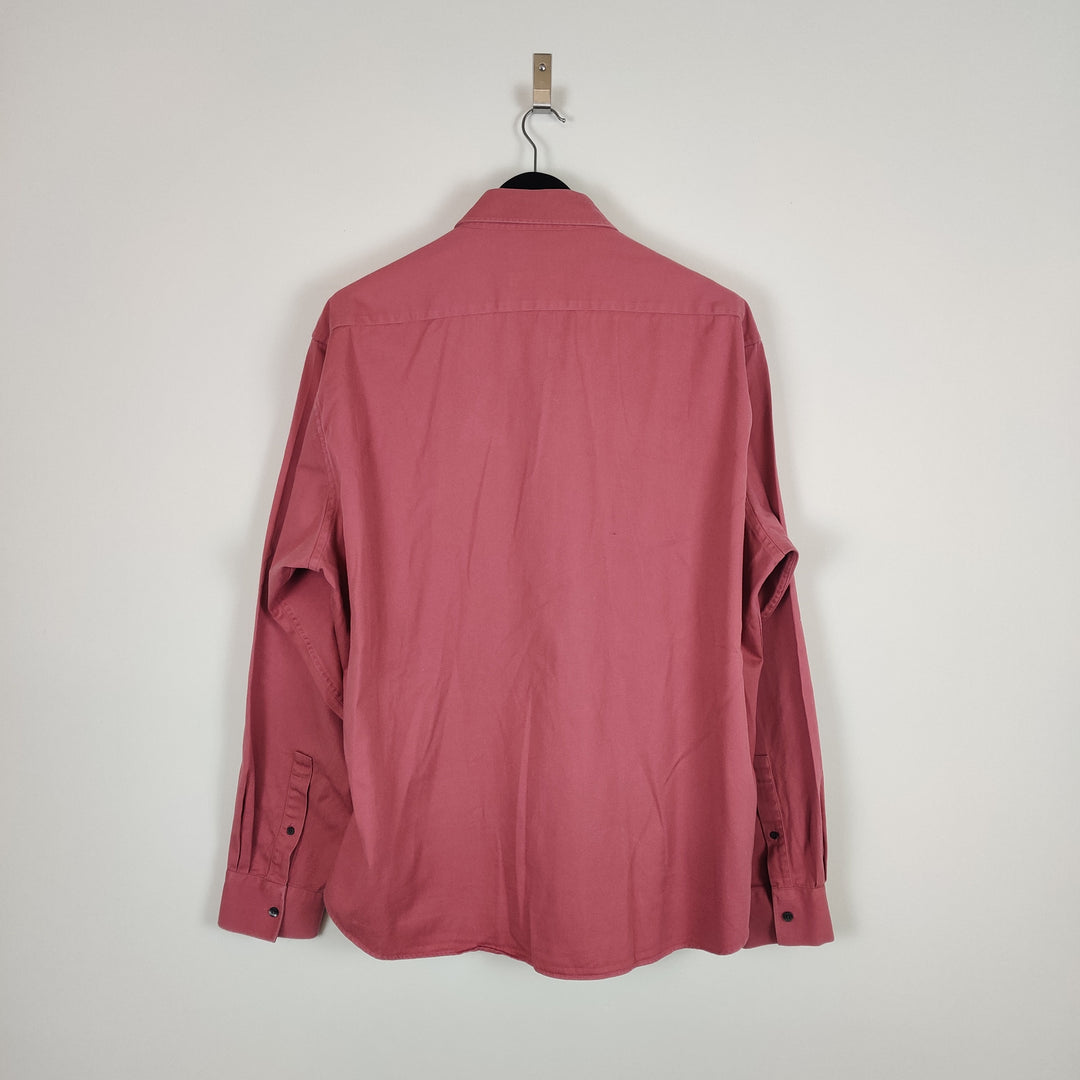 YSL Rusty Pink Twill Cotton Shirt - XXL