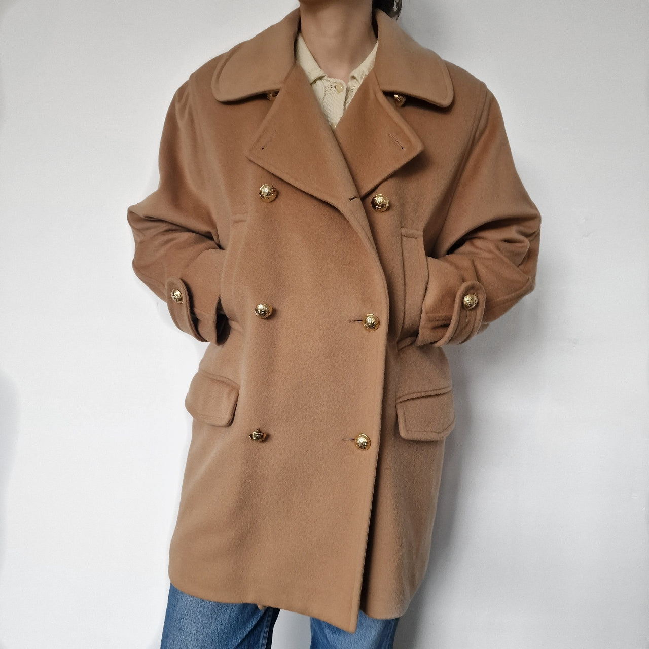 Burberry Cashmere/Wool Pea Coat - UK 12-14 | Vout – VOUT